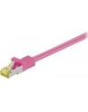 goobay Patch cable SFTP m.Cat7 pink 3,00m - LSZH, Magenta - nr 11