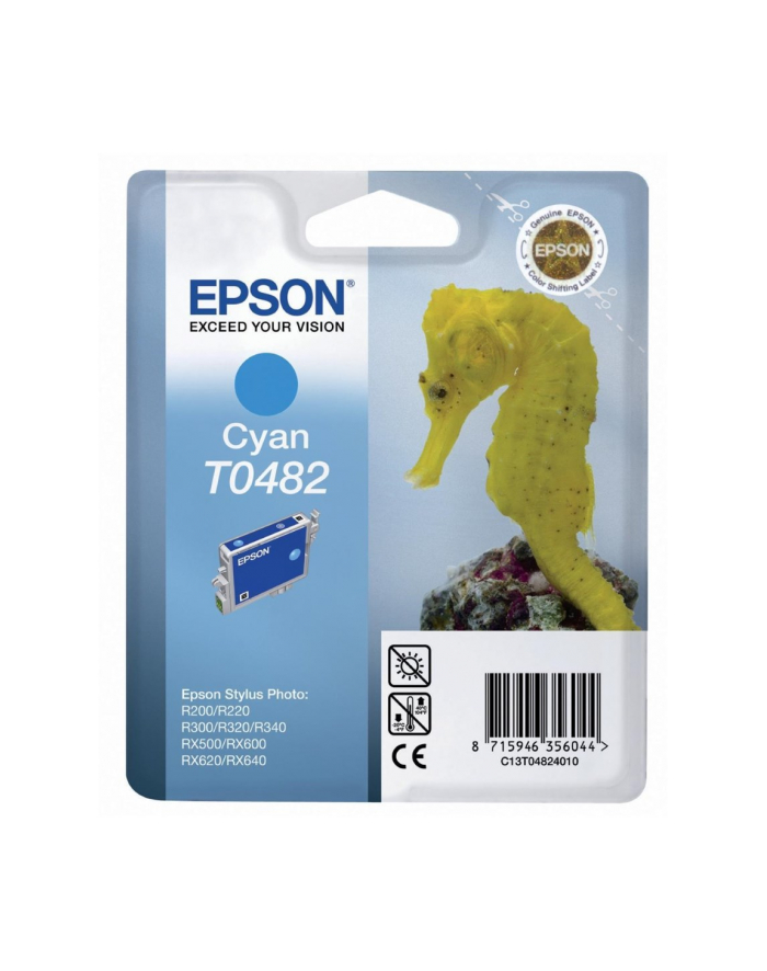 Tusz Epson T0482 cyan | Stylus Photo R200/220/300/320/340,RX500/600/640 główny