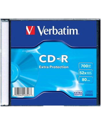 CD-R VERBATIM 43347 700MB/80MIN DATA LIFE SLIM 1SZT nr 1