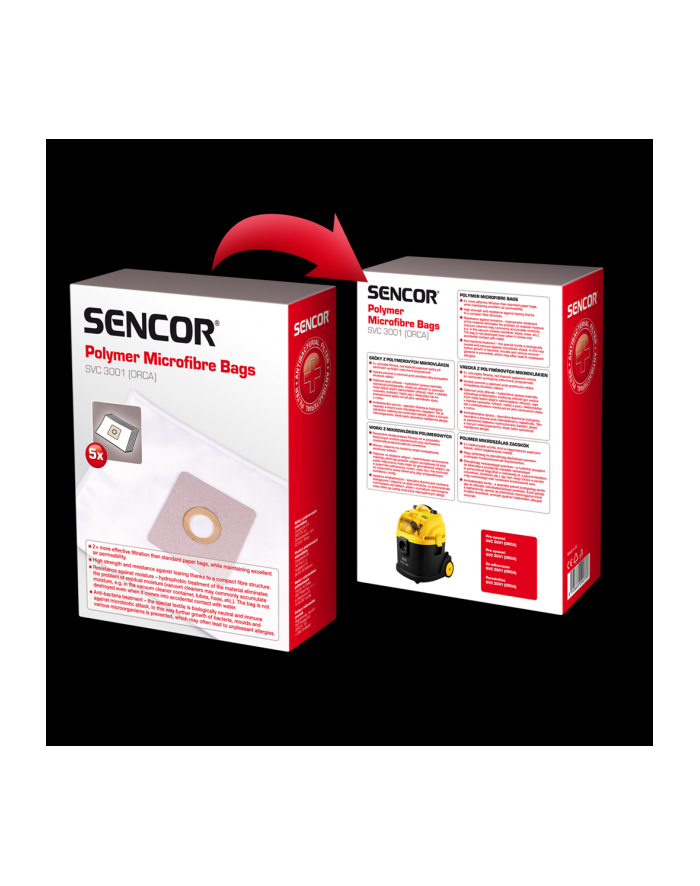 Worki do odkurzacza Sencor SVC 3001 (5szt.) główny