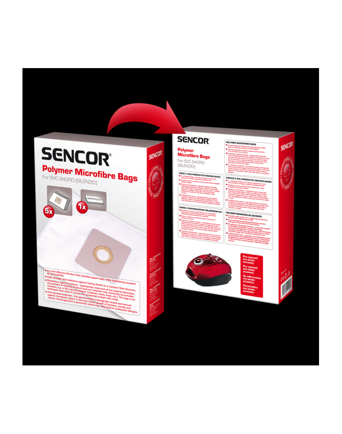 Worki do odkurzacza Sencor SVC 840 (5szt.) główny