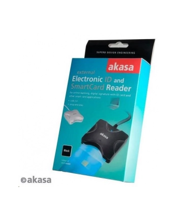 Akasa Czytnik kart pamięci, Extreme USB SMART, electronic ID