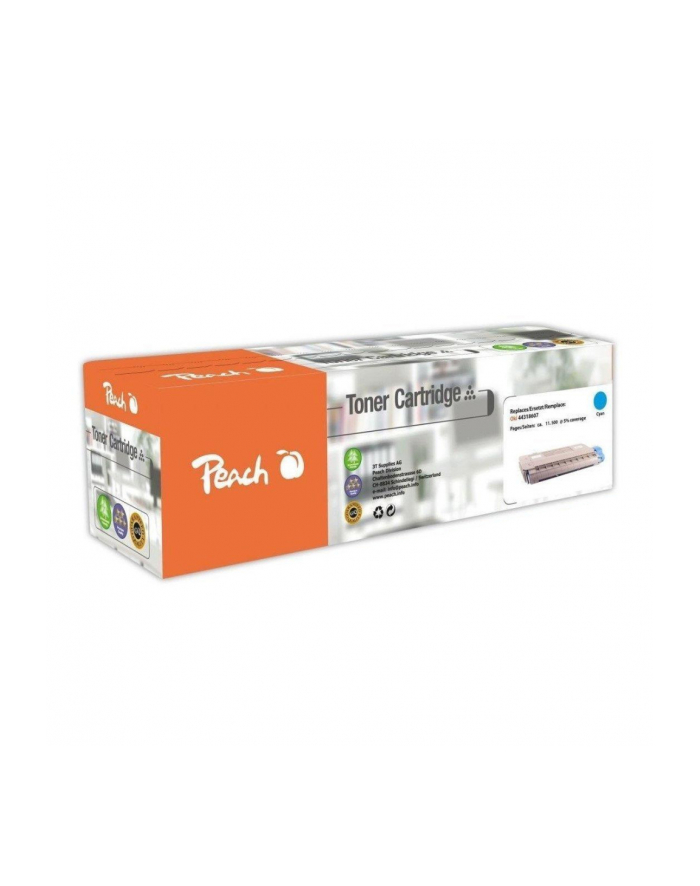 Peach Oki C710/711 (no. 44318607), cyan, PT237 1 toner cartridge główny