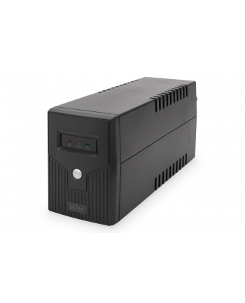 DIGITUS Zasilacz awaryjny UPS Line-Ineractive LED, 600VA/360W, 1x12V/7Ah, AVR, 2xSCHUKO,