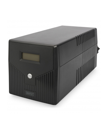 DIGITUS Zasilacz awaryjny UPS Line-Ineractive LCD, 1500VA/900W, 4xSCHUKO,USB, RS232,RJ45