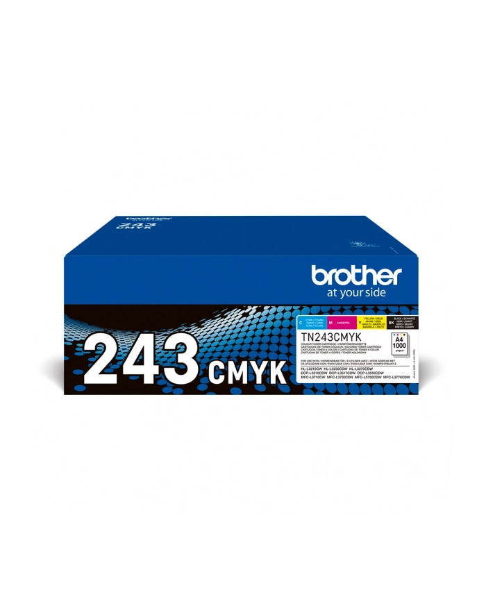 Toner Brother TN243CMYK | 1000 str | DCP-L3510CDW, DCP-L3550CDW, główny