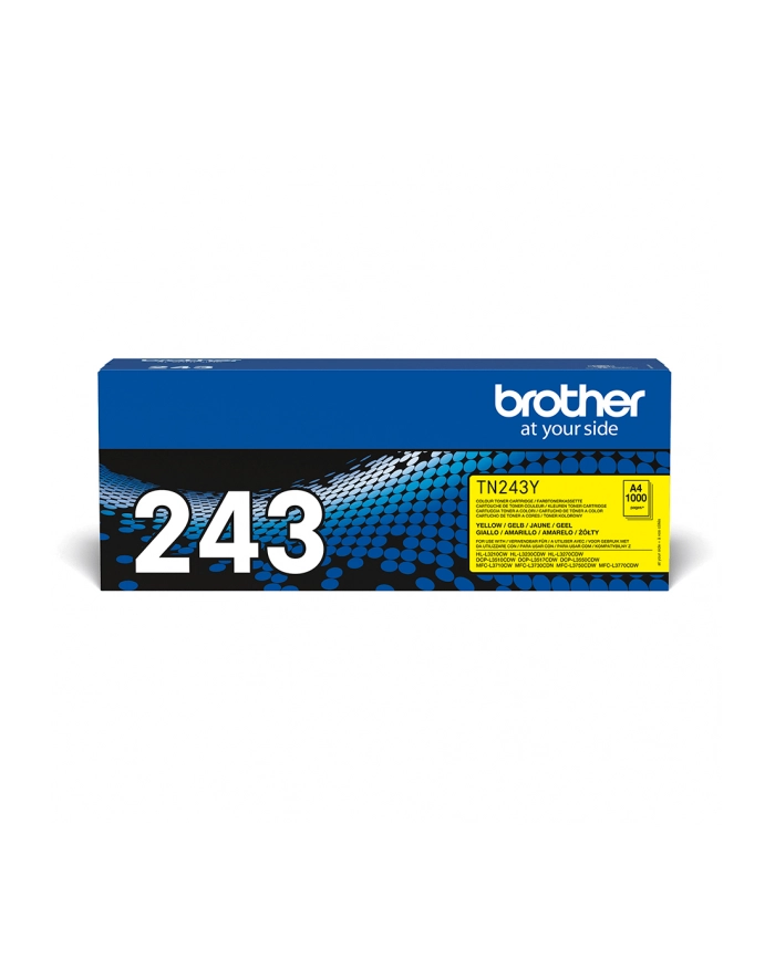 Toner Brother TN243Y yellow | 1000 str | DCP-L3510CDW, DCP-L3550CDW, główny