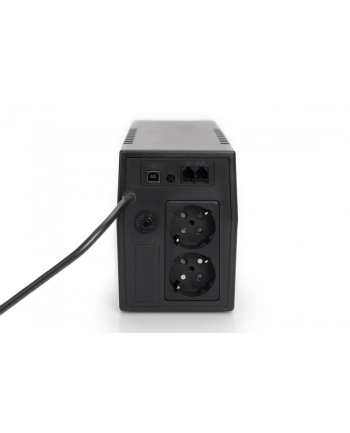 DIGITUS Zasilacz awaryjny UPS Line-Ineractive LED, 600VA/360W, 1x12V/7Ah, AVR, 2xSCHUKO, nr 2