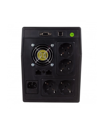 DIGITUS Zasilacz awaryjny UPS Line-Ineractive LCD, 1500VA/900W, AVR, 4xSCHUKO, USB, RJ11 nr 1