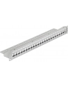 PATCH PANEL 24 PORT 1U DO MODUŁÓW 19'' KEYSTONE SZARY DELOCK - nr 24