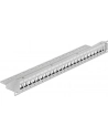 PATCH PANEL 24 PORT 1U DO MODUŁÓW 19'' KEYSTONE SZARY DELOCK - nr 37