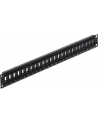 PATCH PANEL 24 PORT 1U DO MODUŁÓW 19'' KEYSTONE OBROTOWY CZARNY DELOCK - nr 22