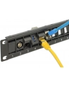 PATCH PANEL 24 PORT 1U DO MODUŁÓW 19'' KEYSTONE OBROTOWY CZARNY DELOCK - nr 24