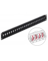 PATCH PANEL 24 PORT 1U DO MODUŁÓW 19'' KEYSTONE OBROTOWY CZARNY DELOCK - nr 4