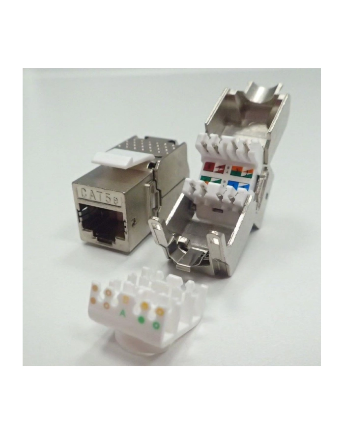 Netrack moduł Keyston Jack 1xRJ45 8p8c, kat. 5e FTP, beznarzędziowy główny