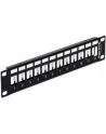 PATCH PANEL 12 PORT 1U DO MODUŁÓW 10'' KEYSTONE CZARNY DELOCK - nr 22