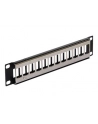 PATCH PANEL 12 PORT 1U DO MODUŁÓW 10'' KEYSTONE CZARNY DELOCK - nr 6