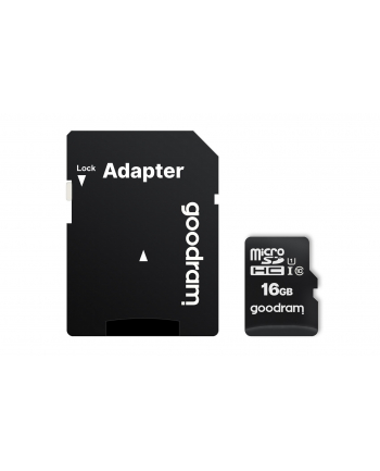 GOODRAM Karta Pamięci Micro SDHC 16GB Class 10 UHS-I + Adapter