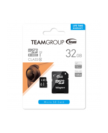 Team Group Karta Pamięci Micro SDHC 32GB UHS-I +Adapter