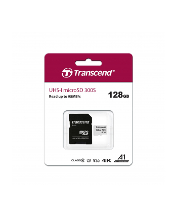 Memory card Transcend microSDHC USD300S 128GB CL10 UHS-I U3 Up to 95MB/S