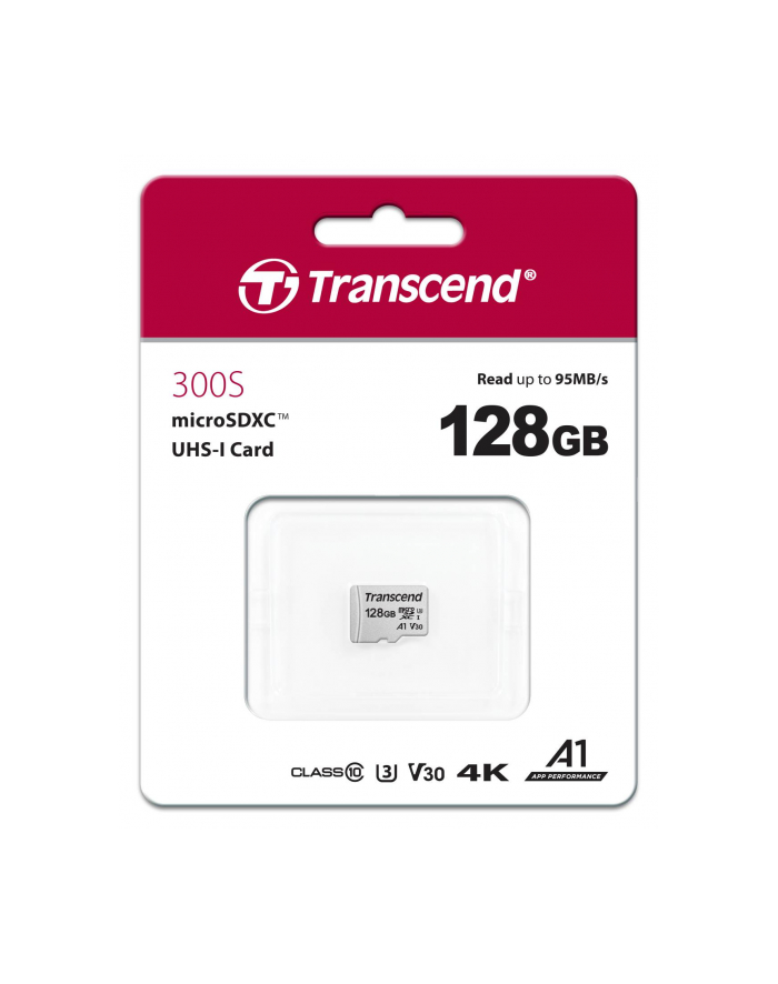 Memory card Transcend microSDHC USD300S 128GB CL10 UHS-I U3 Up to 95MB/S główny