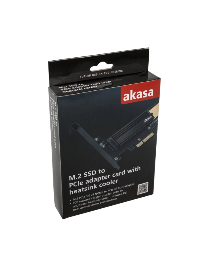 Akasa Adapter M.2 SSD - PCIe z chłodzeniem główny