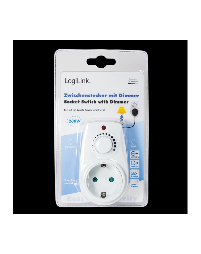 LOGILINK - Adapter gniazdowy ze ściemniaczem główny