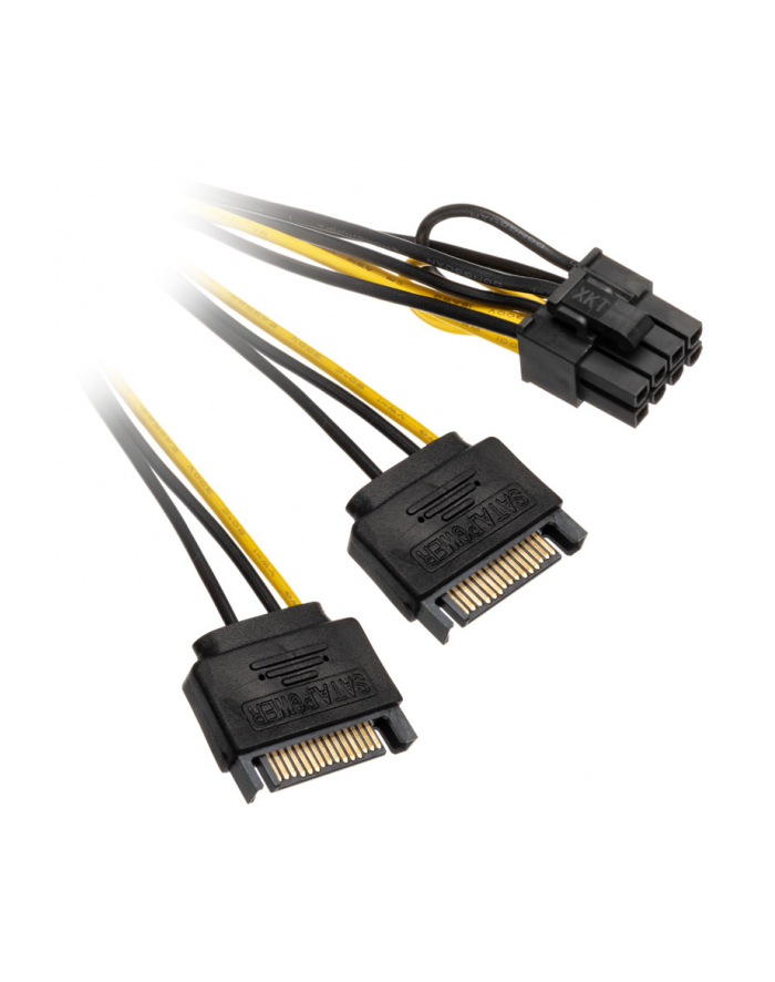 Akasa Adapter SATA power - 6+2pin PCIe główny
