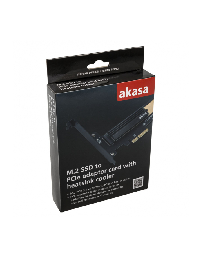 Akasa Adapter M.2 SSD - PCIe z chłodzeniem główny