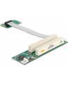 Delock Karta rozsz. Mini PCI Ex. > 2x PCI z elastycznym kablem 13cm lewostronna - nr 24