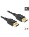 KABEL DISPLAYPORT M/M 20 PIN V1.4 2M 8K CZARNY DELOCK - nr 36