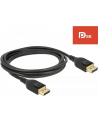 KABEL DISPLAYPORT M/M 20 PIN V1.4 2M 8K CZARNY DELOCK - nr 11