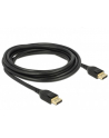 KABEL DISPLAYPORT M/M 20 PIN V1.4 3M 8K CZARNY DELOCK - nr 37