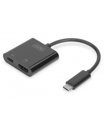 Adapter graficzny HDMI 4K 60Hz UHD na USB 3.1 Typ C, PD z audio, aluminiowy