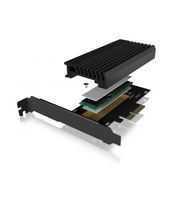 IcyBox Karta PCIe z M.2 M-Key socket do M.2 NVMe SSD