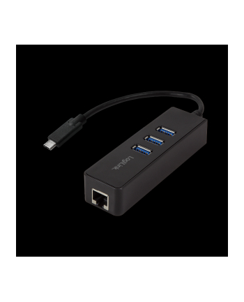 LOGILINK - Adapter USB 3.0 typu c na gigabit na 1x RJ45 i 3x USB 3.0 typ A