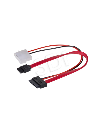 Akyga Adapter Slimline SATA/SATA/MOLEX 15cm AK-CA-45