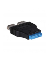 Akyga Adapter wewnętrzny AK-CA-58 2x USB 3.0 A (f) / USB 3.0 19-pin header (f) - nr 1