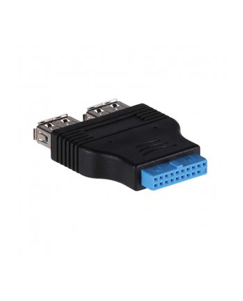 Akyga Adapter wewnętrzny AK-CA-58 2x USB 3.0 A (f) / USB 3.0 19-pin header (f)