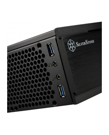 Silverstone Obudowa Silent SST-ML06B-E Milo Slim HTPC Mini-ITX, czarna