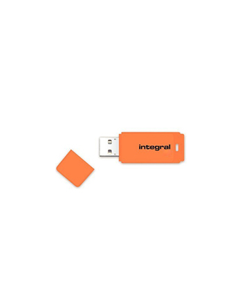 Integral USB 64GB NEON orange, USB 2.0 with removable cap