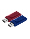 Verbatim USB DRIVE 2.0 STORE N GO SLIDER 2x32GB Red/Blue - nr 3