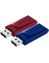 Verbatim USB DRIVE 2.0 STORE N GO SLIDER 2x32GB Red/Blue - nr 5