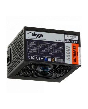 Akyga Zasilacz Komputerowy ATX Ultimate 500W AK-U4-500 80 PLUS Bronze PCI-E PFC nr 1