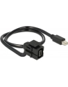 Delock Moduł Keystone, wtyk żeński > mini DisplayPort, wtyk męski, 110° - nr 10