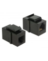 Delock Keystone Moduł RJ12  > RJ12  Cat.3 czarny - nr 1