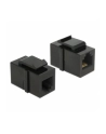 Delock Keystone Moduł RJ12  > RJ12  Cat.3 czarny - nr 7
