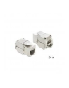 MODUŁ KEYSTONE GNIAZDO RJ45->LSA STP CAT 6A DO PUSZKI MONTAŻOWEJ DELOCK - nr 10