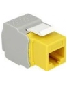 MODUŁ KEYSTONE GNIAZDO RJ45->LSA UTP CAT 6 DO PUSZKI MONTAŻOWEJ ŻÓŁTY DELOCK - nr 18