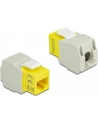 MODUŁ KEYSTONE GNIAZDO RJ45->LSA UTP CAT 6 DO PUSZKI MONTAŻOWEJ ŻÓŁTY DELOCK - nr 19
